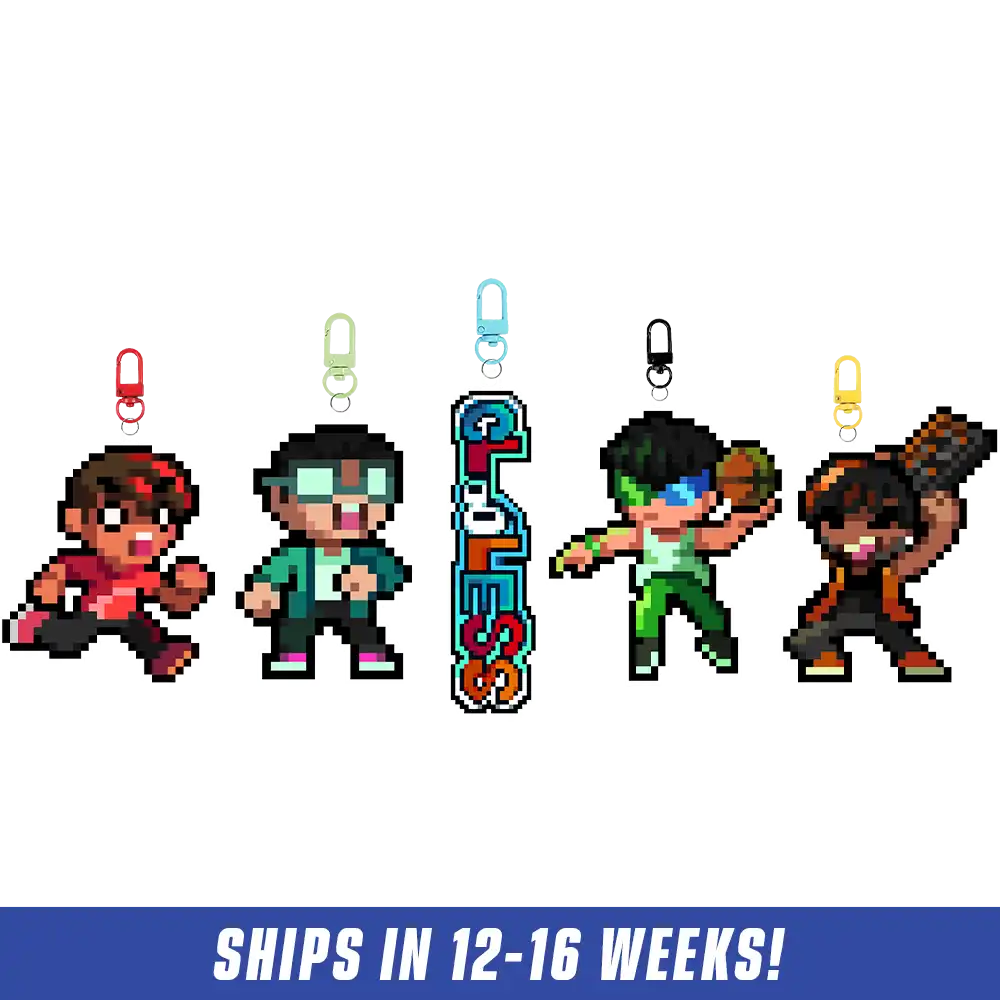 PIXEL CUPS x Clooless: Acrylic Keychain Set